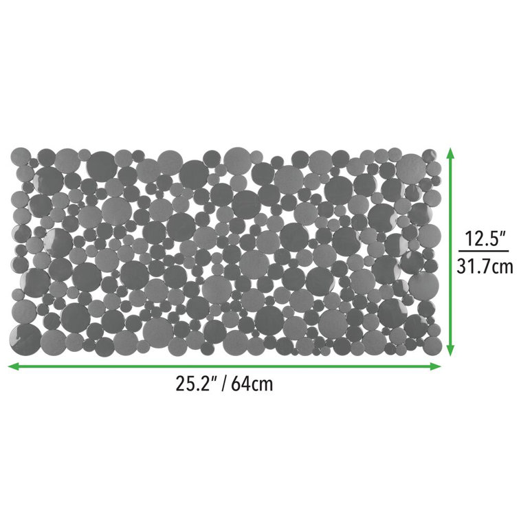 mDesign Plastic Kitchen Farmhouse Sink Mat Bubble Design, XLarge